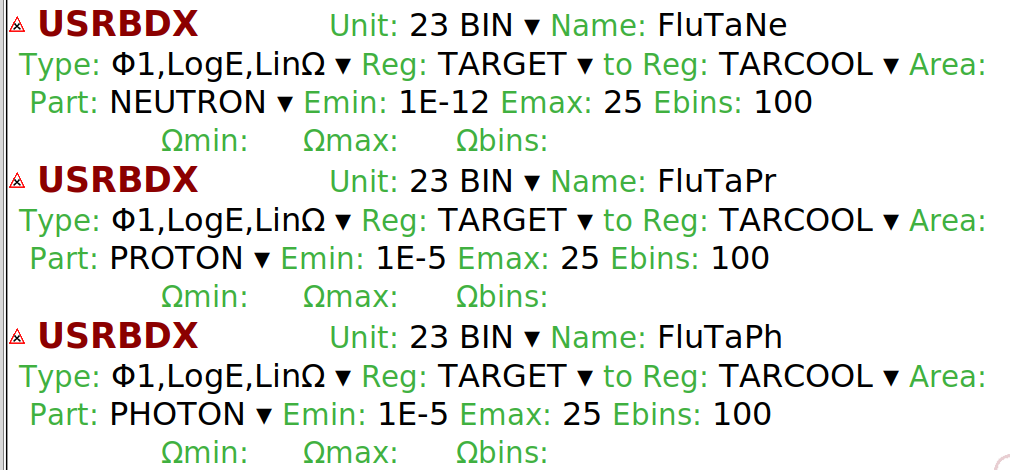 Scoring Fluences
